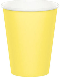 Tableware - Cups Sunshine Yellow Paper Cups 266ml 24pk