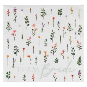 Tableware - Napkins Bridal Bloom Team Bride Napkins 16pk