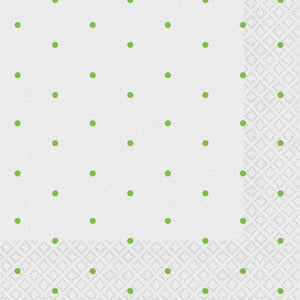 Tableware - Napkins Kiwi Dots Beverage Napkins 2-Ply FSC 16pk