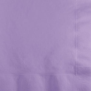 Tableware - Napkins Lavender Beverage Napkins 25cm x 25cm 50pk