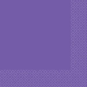 Tableware - Napkins New Purple Lunch Napkins 2-Ply FSC 40pk