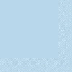 Tableware - Napkins Pastel Blue Beverage Napkins 2-Ply FSC 40pk