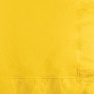 Tableware - Napkins Yellow Lunch Napkins 33cm x 33cm 50pk