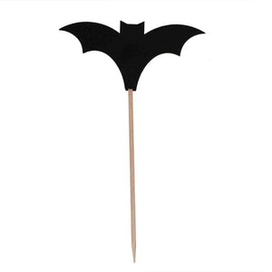 Tableware - Picks, Stirrers & Skewers Deadly Soiree Bat Cocktail Party Sticks 10cm 12pk