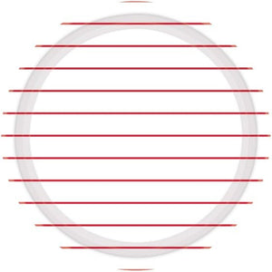 Tableware - Plates Apple Red Stripes NPC Round Paper Plates FSC 23cm 8pk