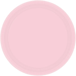 Tableware - Plates Blush Pink Round Paper Plates 23cm 20pk