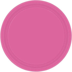 Tableware - Plates Bright Pink NPC Round Paper Plates 23cm 20pk