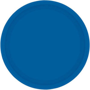 Tableware - Plates Bright Royal Blue Round NPC Lunch Paper Plates FSC 23cm 20pk