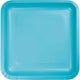 Tableware - Plates Caribbean Blue Square Lunch Paper Plates 18cm 18pk