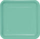 Tableware - Plates Cool Mint Square Dinner Paper Plates 23cm 18pk