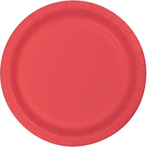 Tableware - Plates Coral Lunch Paper Plates 18cm 24pk