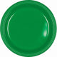 Tableware - Plates Festive Green Lunch Plastic Plates 23cm 20pk