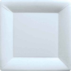 Tableware - Plates Frosty White NPC Square Paper Plates FSC 17cm 20pk