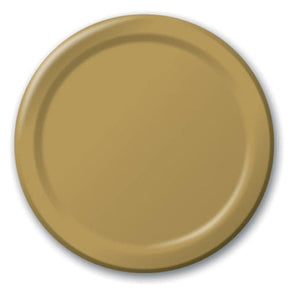 Tableware - Plates Glittering Gold Lunch Paper Plates 18cm 24pk