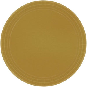 Tableware - Plates Gold NPC Round Paper Plates 17cm 20pk