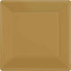 Tableware - Plates Gold Square Paper Snack Plates 17cm 20pk