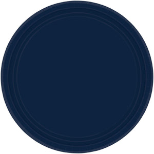 Tableware - Plates Navy Round Paper Plates 23cm 20pk