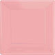 Tableware - Plates New Pink Square Paper Snack Plates 17cm 20pk