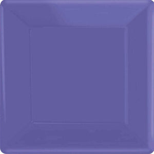 Tableware - Plates New Purple Square NPC Paper Dinner Plates FSC 23cm 20pk