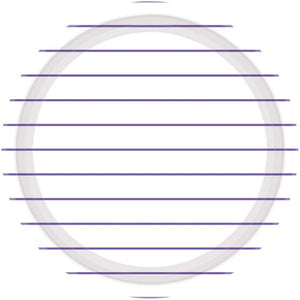 Tableware - Plates New Purple Stripes Round NPC Lunch Paper Plates FSC 23cm 8pk