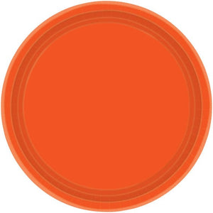 Tableware - Plates Orange Round NPC Lunch Paper Plates FSC 23cm 20pk