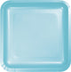 Tableware - Plates Pastel Blue Square Lunch Paper Plates 18cm 18pk