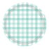 Pastel Mint Gingham NPC Paper Plate FSC 17cm 8pk