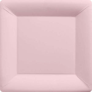 Tableware - Plates Pastel Pink Square NPC Paper Dinner Plates FSC 23cm 20pk