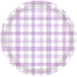 Pastel Purple Gingham NPC Paper Plate FSC 17cm 8pk