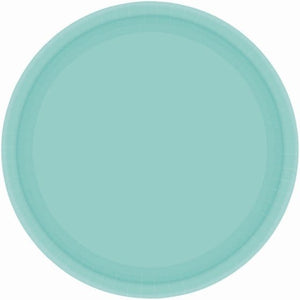 Tableware - Plates Robin Egg Blue Round NPC Lunch Paper Plates FSC 23cm 20pk