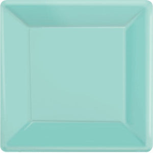 Tableware - Plates Robin's Egg Blue Square NPC Paper Dinner Plates FSC 23cm 20pk