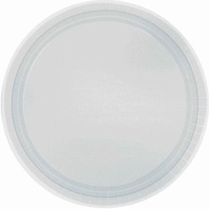 Tableware - Plates Silver Round Paper Plates 23cm 20pk