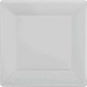 Tableware - Plates Silver Square NPC Dessert Paper Plates FSC 17cm 20pk