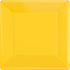 Sunshine Yellow NPC Square Paper Plates FSC 23cm 20pk