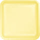 Tableware - Plates Sunshine Yellow Square Lunch Paper Plates 18cm 18pk