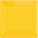 Tableware - Plates Sunshine Yellow Square NPC Paper Dinner Plates FSC 23cm 20pk