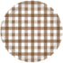 Teddy Brown Gingham Paper Plate FSC NPC 17cm 8pk
