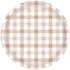 White Sand Gingham Paper Plate FSC NPC 17cm 8pk