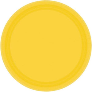 Tableware - Plates Yellow Sunshine Round NPC Dessert Paper Plates FSC 17cm 20pk