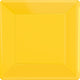 Tableware - Plates Yellow Sunshine Square Paper Snack Plates 17cm 20pk