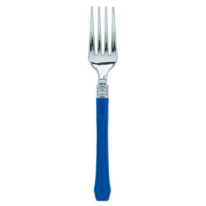 Tableware - Spoons, Forks, Knives & Tongs Bright Royal Blue Premium Classic Choice Fork 20pk