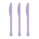 Tableware - Spoons, Forks, Knives & Tongs Lavender Premium Plastic Knives 20pk