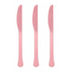 Tableware - Spoons, Forks, Knives & Tongs New Pink Premium Plastic Knives 20pk