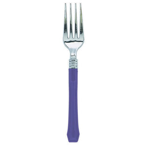 Tableware - Spoons, Forks, Knives & Tongs New Purple Premium Classic Choice Fork 20pk