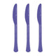 Tableware - Spoons, Forks, Knives & Tongs New Purple Premium Plastic Knives 20pk