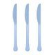 Tableware - Spoons, Forks, Knives & Tongs Pastel Blue Premium Plastic Knives 20pk