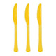 Tableware - Spoons, Forks, Knives & Tongs Yellow Sunshine Premium Plastic Knives 20pk