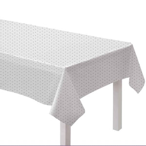 Tableware - Table Covers Jet Black Dots Paper Tablecover FSC 137cm x 274cm Each