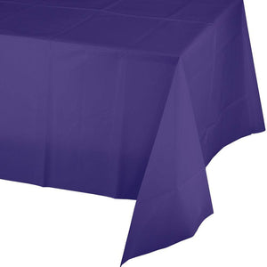 Tableware - Table Covers New Purple Plastic Rectangular Tablecover 137cm x 274cm Each