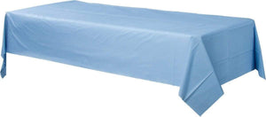 Tableware - Table Covers Pastel Blue Plastic Rectangular Tablecover 137cm x 274cm Each